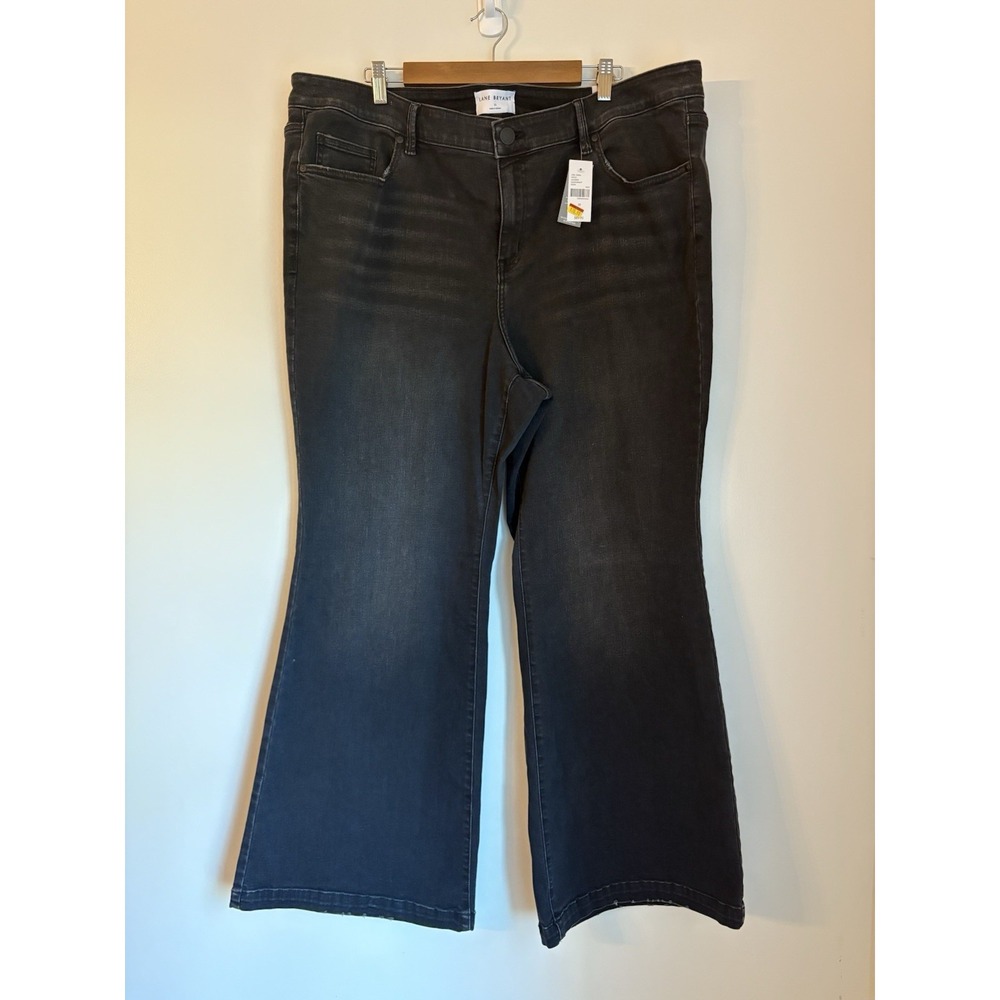 Lane Bryant Jeans Womens 22 Short Flare Signature Fit Mid Rise Stretch Denim